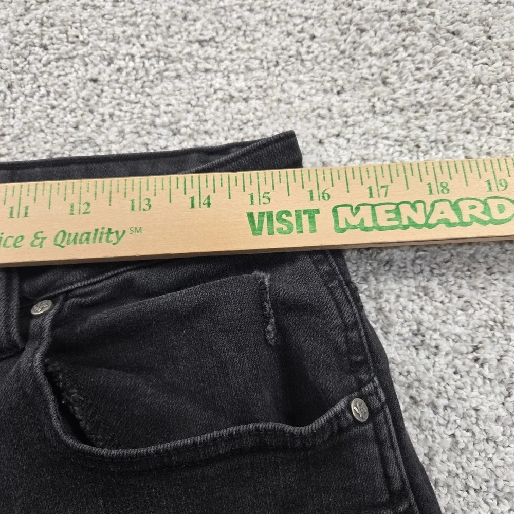 Young LA Jeans Mens 32x32 tailored slim black distressed‎